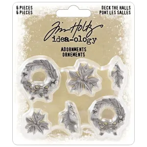 elegant Tim Holtz Idea-Ology- Deck The Halls  Holiday Bells Metal Adornments