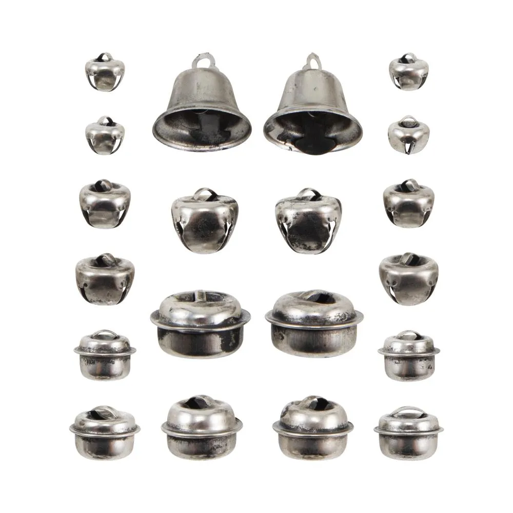 refillable Tim Holtz Idea-Ology Holiday Bells Metal Adornments