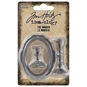 Tim Holtz Idea-Ology - Metal Adornments - The Manor retractable