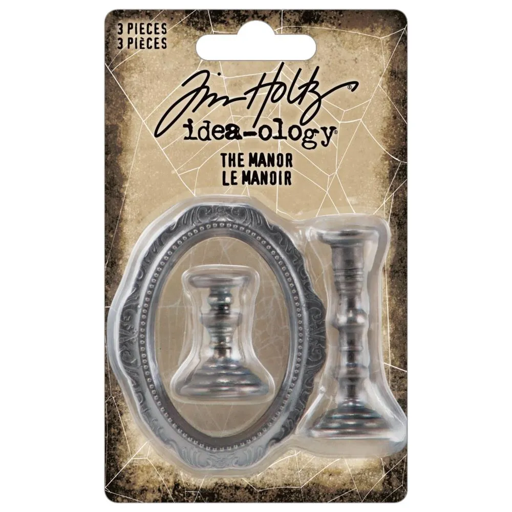 Tim Holtz Idea-Ology - Metal Adornments - The Manor retractable