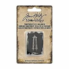 Tim Holtz Idea-Ology - Transparent Tiles  -Appha exclusive