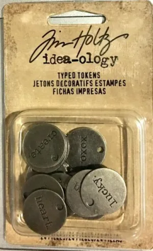 professional washable Tim Holtz Idea-Ology Typed Tokens