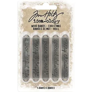 pack foldable Tim Holtz Idea-Ology Word Bands - Christmas