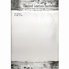 adjustable classic Tim Holtz Distress Cracked Leather Cardstock 10/Pkg 8 1/2 X 11"