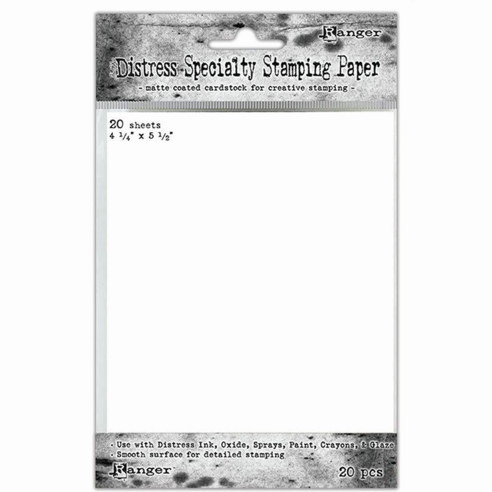 matte wide Tim Holtz Distress Specialty Stamping Paper 20/Pkg 4.25" X 5.5" Sheets