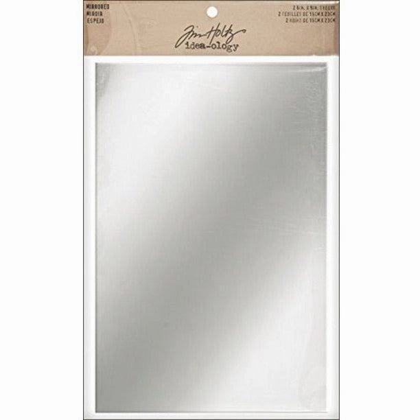 springloaded bright Tim Holtz Mirrored Adhesive Backed Sheets - 6"X9" 2/Pk