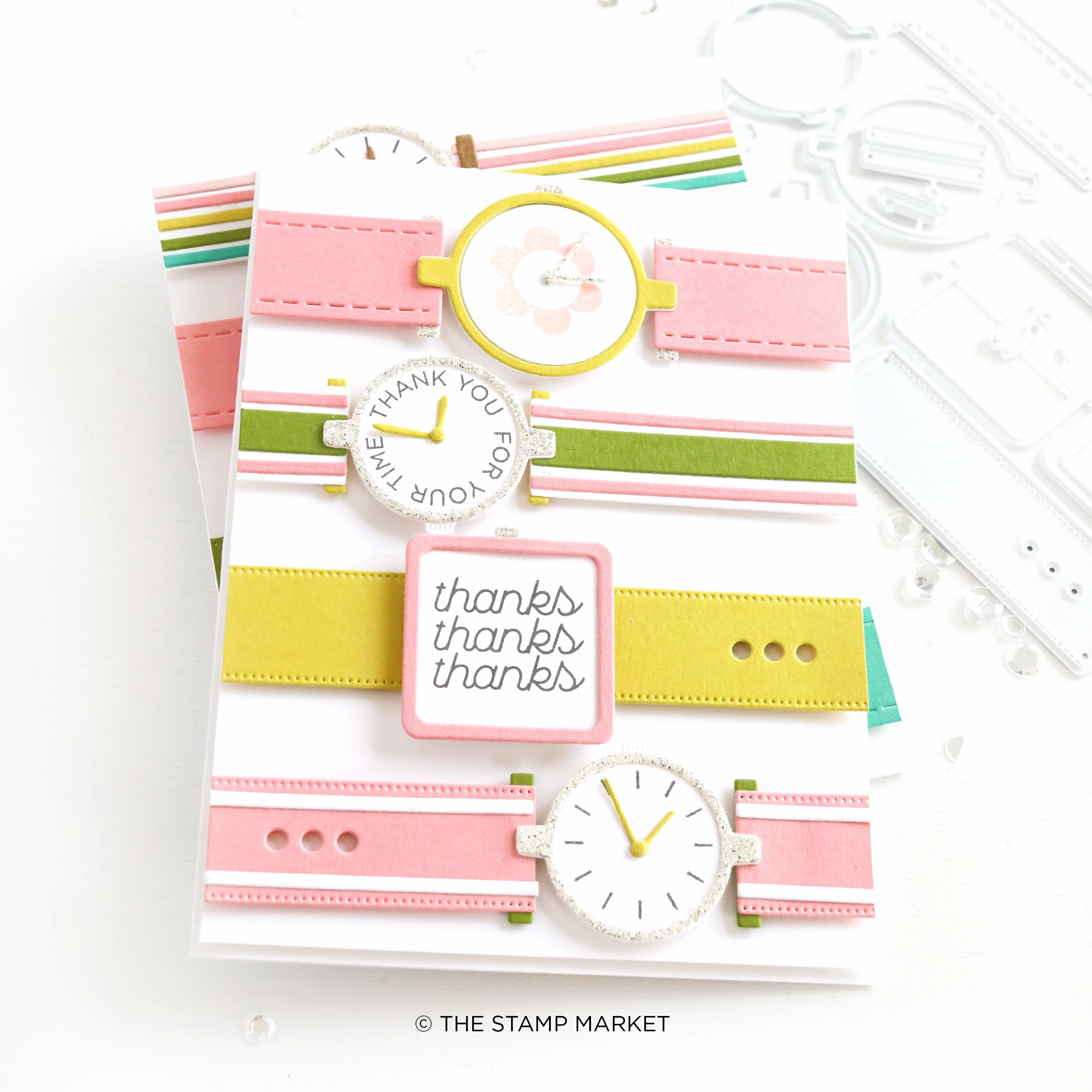 organic Time To Say Stamp Set