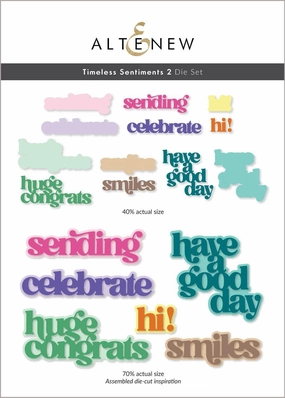 Timeless Sentiments 2 Die Set paper