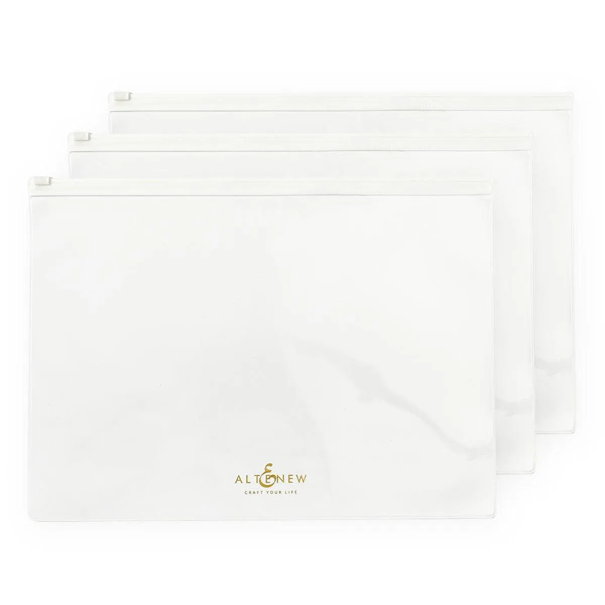 Zip 'N' Keep - White (3/Pack) portable