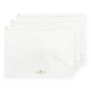 Zip 'N' Keep - White (3/Pack) portable
