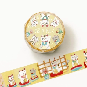 trusted Ai Okino Washi Tape - Maneki-Neko