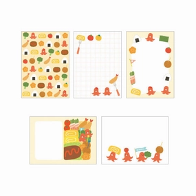Bento Memo Pad Papier Graphics Otegaru classic