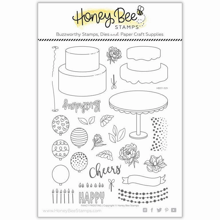 Fancy Frosting - 6X8 Stamp Set - Retiring leather wholesale