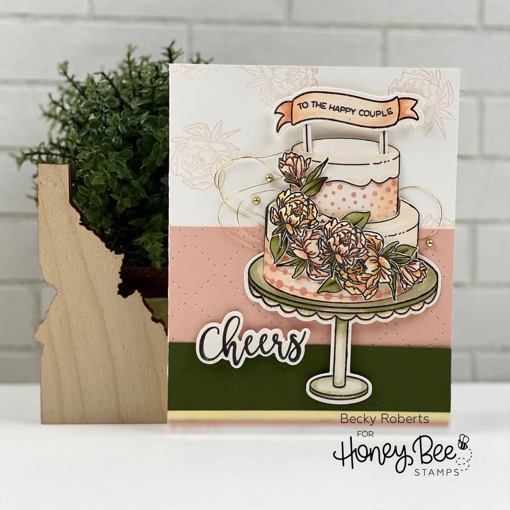 luxury narrow Fancy Frosting - 6X8 Stamp Set - Retiring