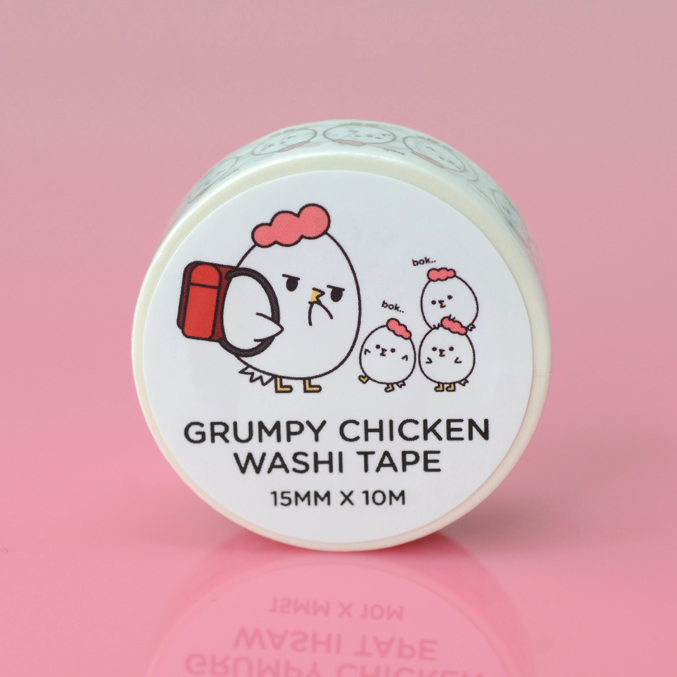 economical warm Tiny Grumpy Chicken Washi Tape