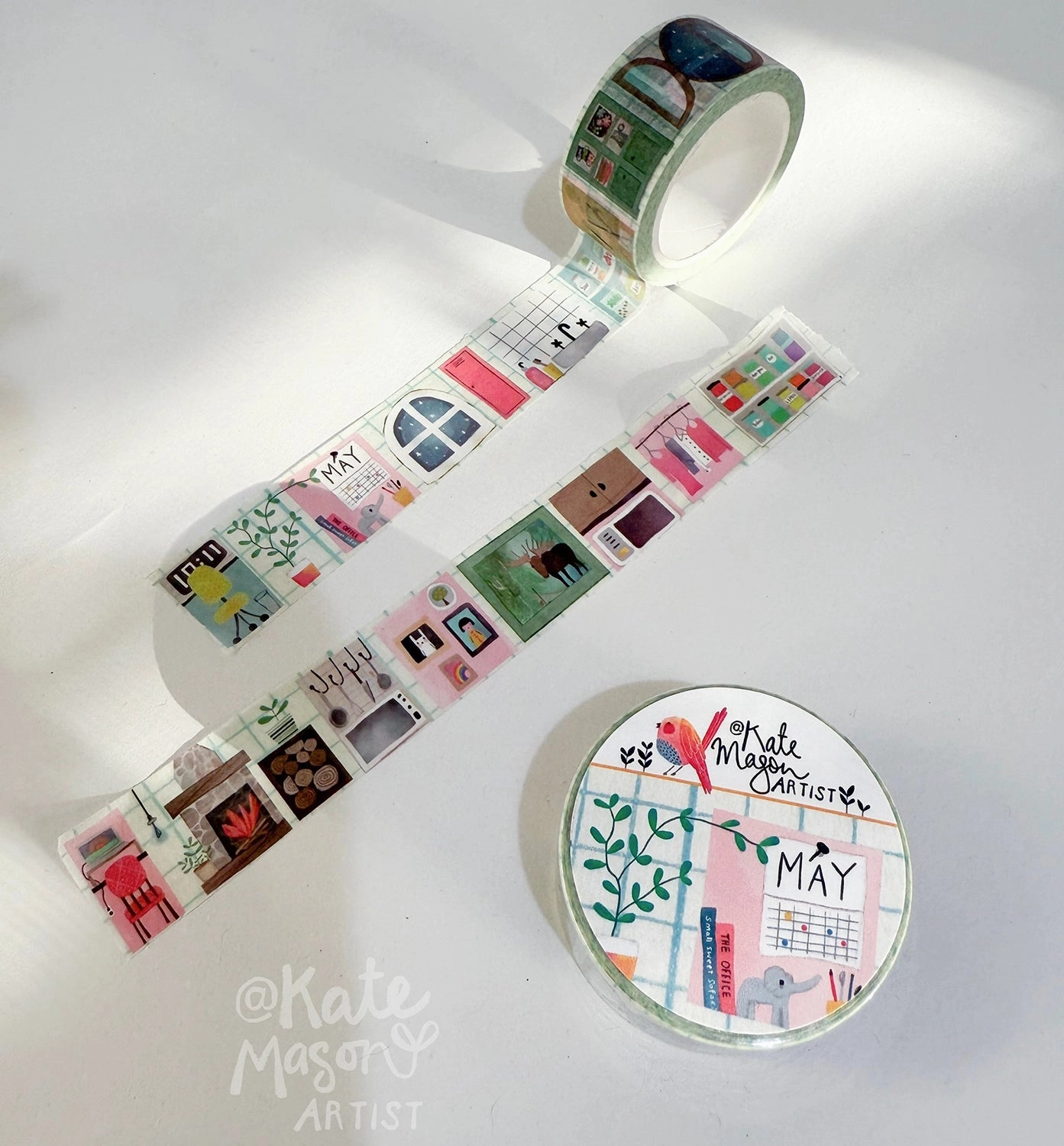flat Tiny Living Icons Washi Tape