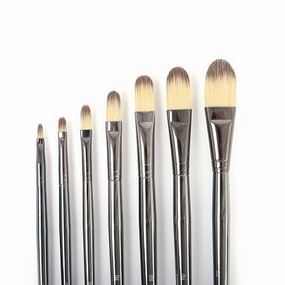 flexible Long Handled Filbert Paintbrush