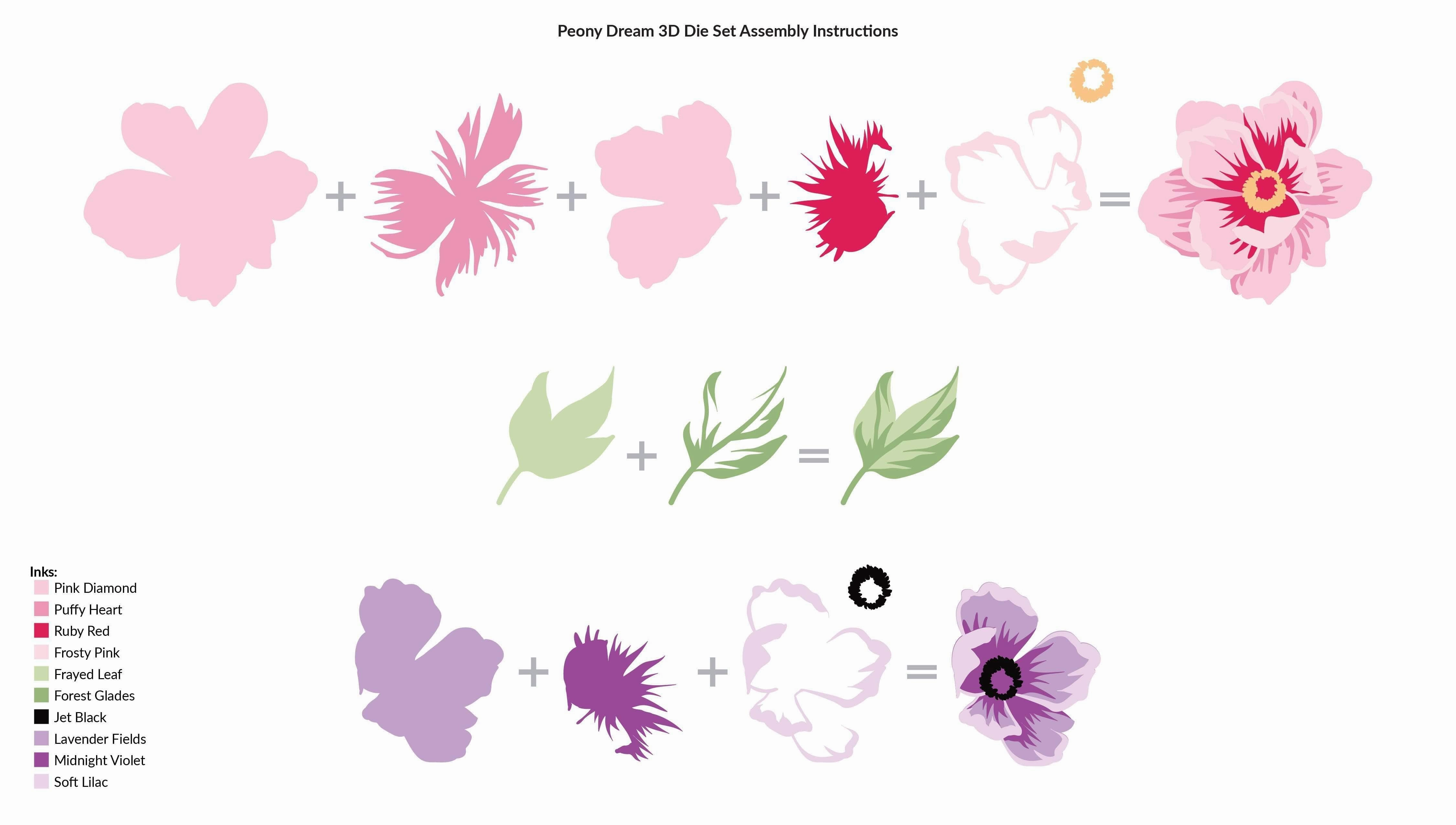 exclusive Peony Dream 3D Die Set