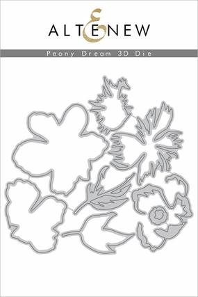 stackable steel Peony Dream 3D Die Set
