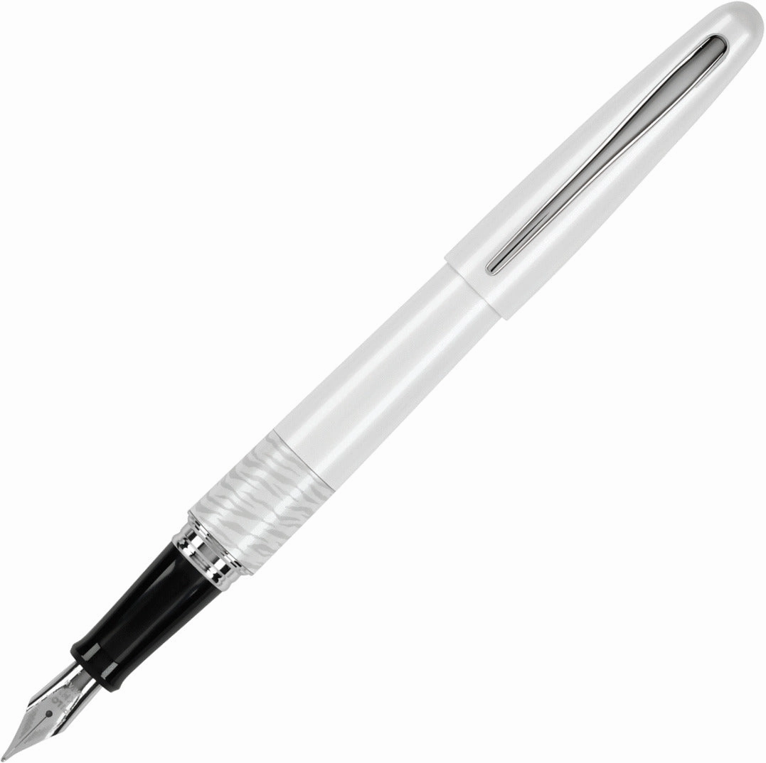 minimalist Pilot Metropolitan White Tiger Fountain Pen