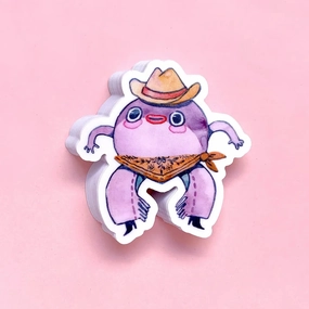 finest Toad Cowboy Vinyl Sticker