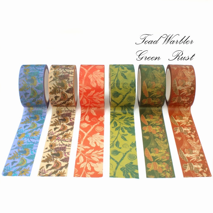 classic colorful Toad Warbler Washi Tape