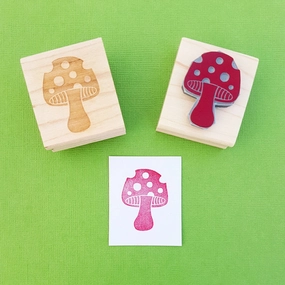 Toadstool Rubber Stamp professional