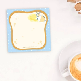 Toast Bunny Memo Pad loose