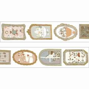 Tobimatsu Shoichiro Gold Foil Washi Tape - Foil Frame portable tall