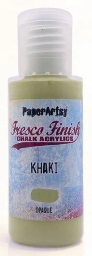 Acrylic Paint - Fresco Finish - Khaki sealed