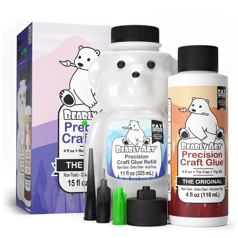 Bearly Art Precision Craft Glue - The Bundle budget nonslip