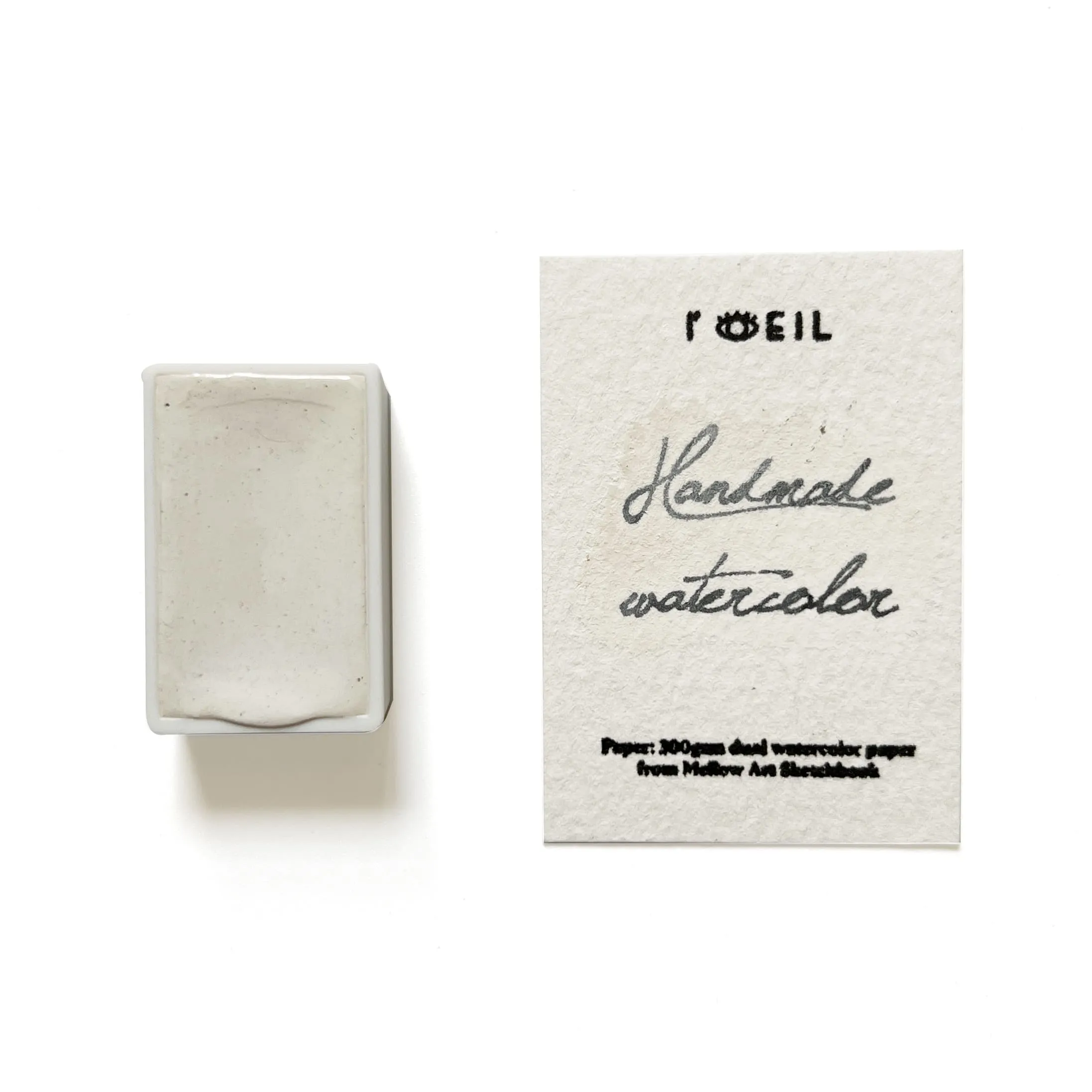 tall synthetic White Turquoise (Mineral) - Artist Grade Handmade Honey Based Watercolor Paint Full Pan 3.2Ml