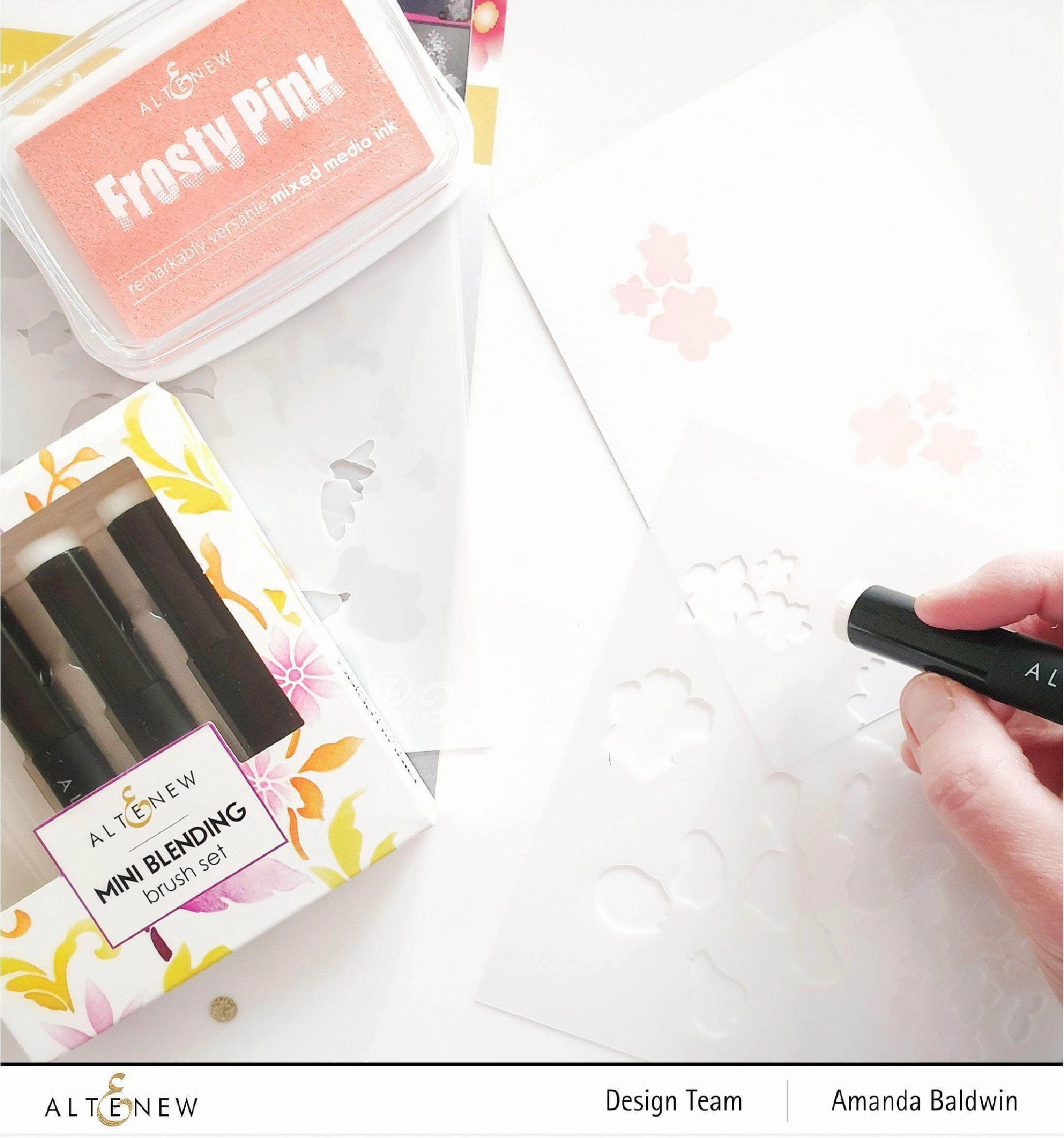 quickdry versatile 16 Mini Ink Blending Brush Bundle (4 Sets Of 4 Brushes)