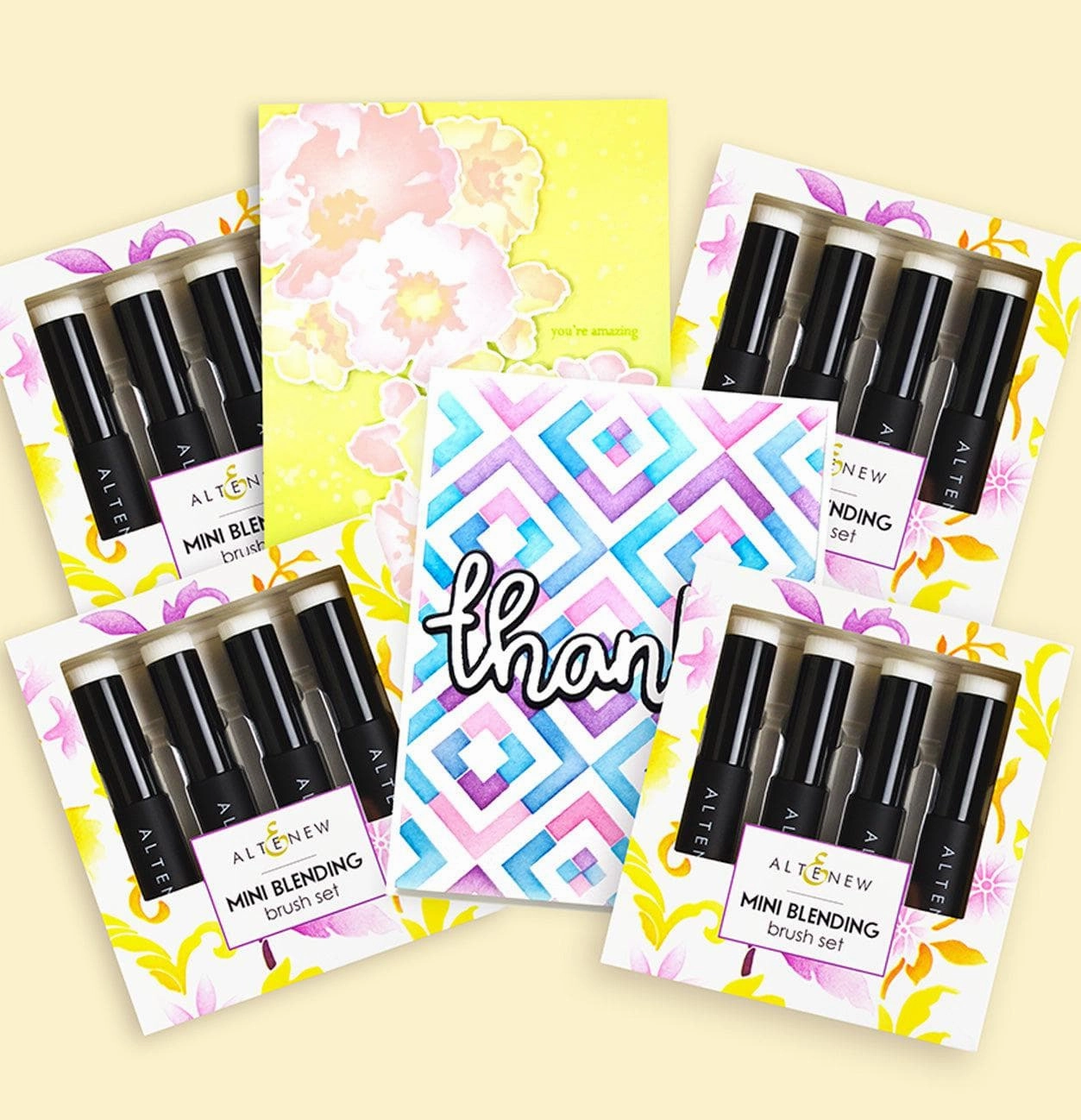 16 Mini Ink Blending Brush Bundle (4 Sets Of 4 Brushes) budget classic
