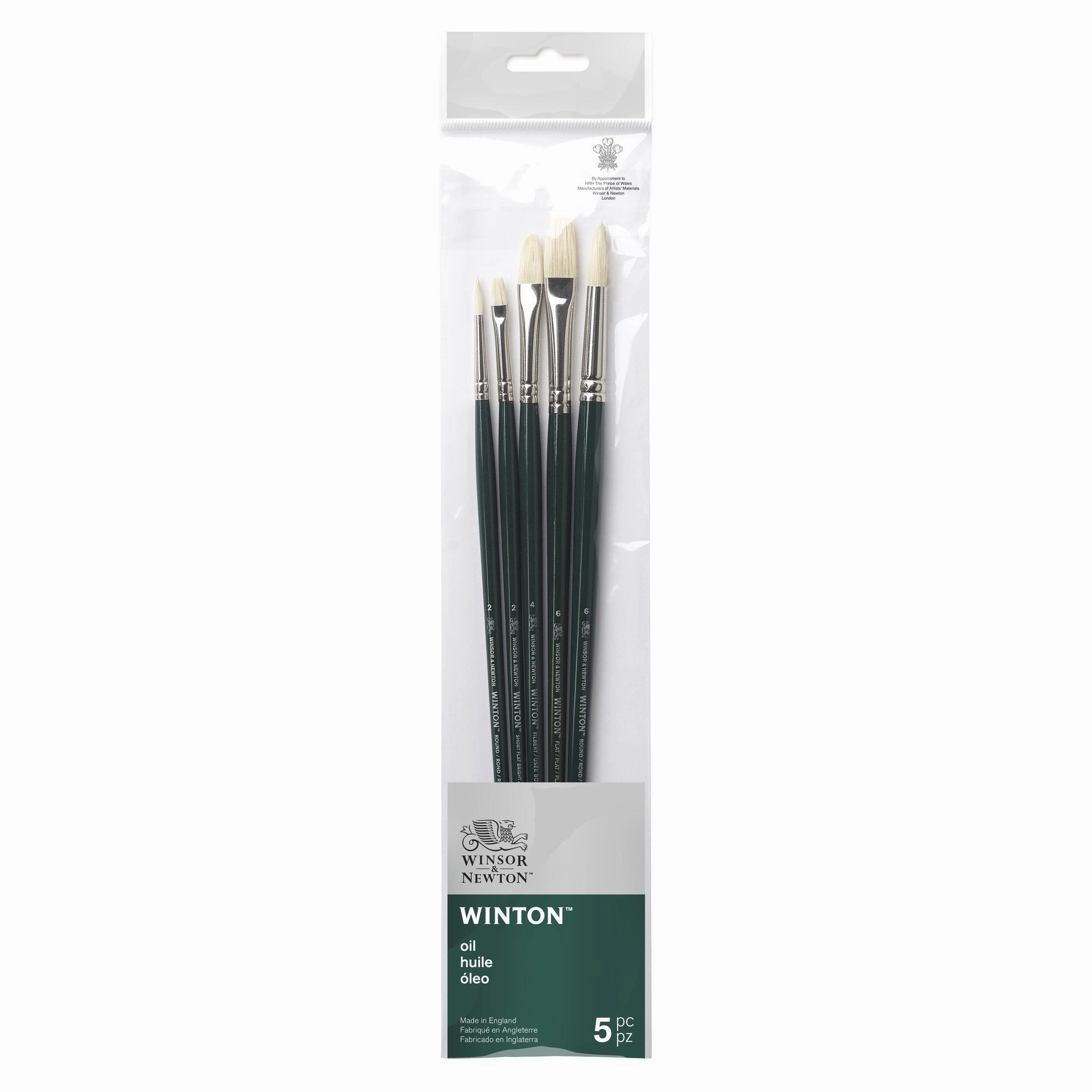 seasonal musthave 5-Pack Winton Hog Brushes - Assorted