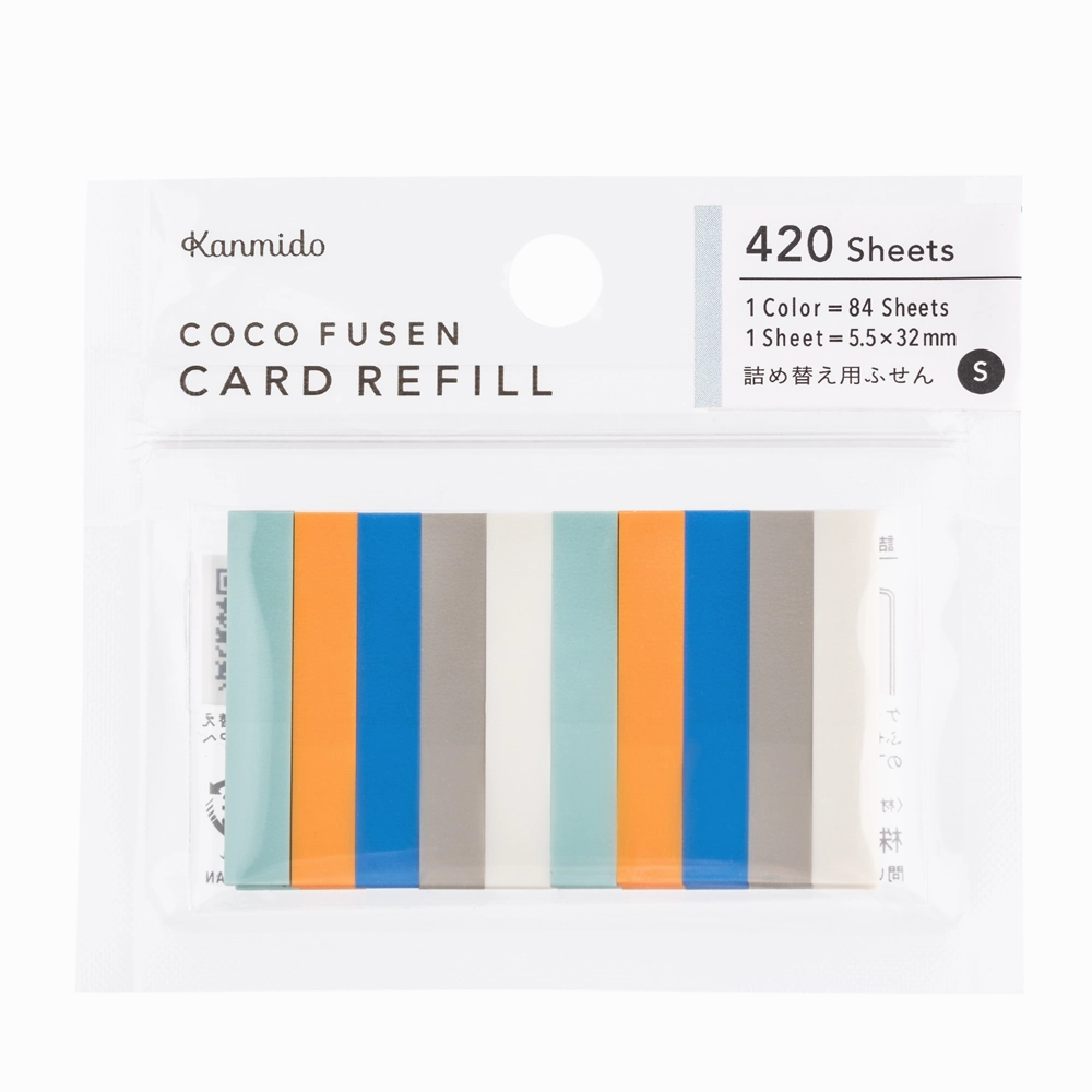 seasonal pastel Coco Fusen Card Refill Color Nordic S