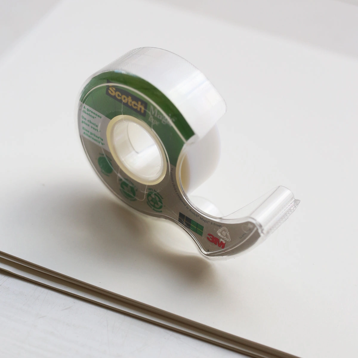 Eco Tape Dispenser W. 1 Tape Roll shiny