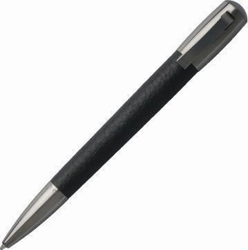 Hugo Boss Pure Leather Black Ballpoint Pen collectible