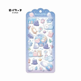 compact Obakenu Drop Jelly Puffy Sticker Sheet - Aquarium