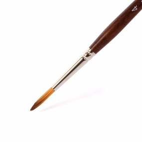 earthy Prescision Aqua Synthetic Paintbrushes - Round