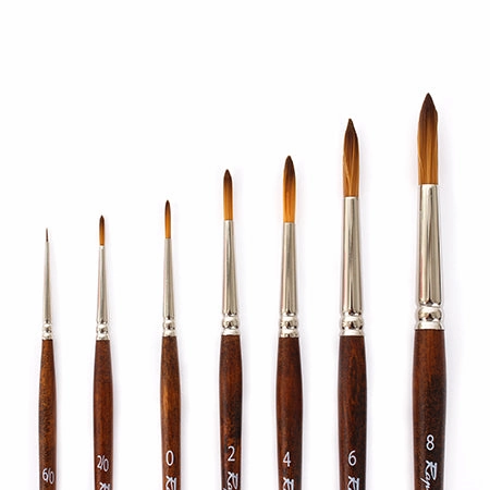 locking budget Prescision Aqua Synthetic Paintbrushes - Round