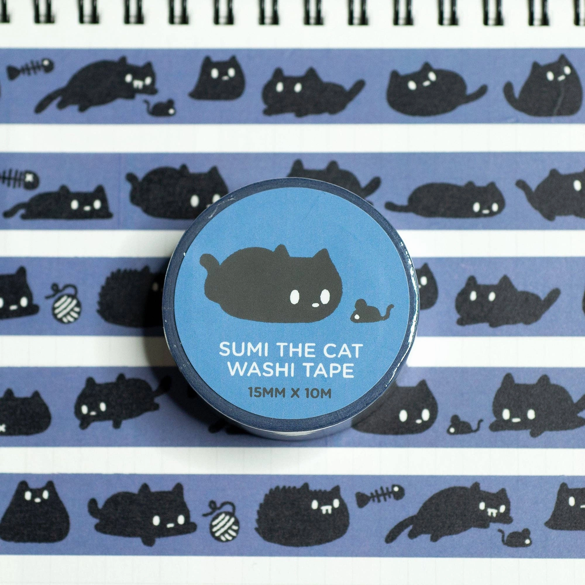 Sumi The Cat Washi Tape gift washable