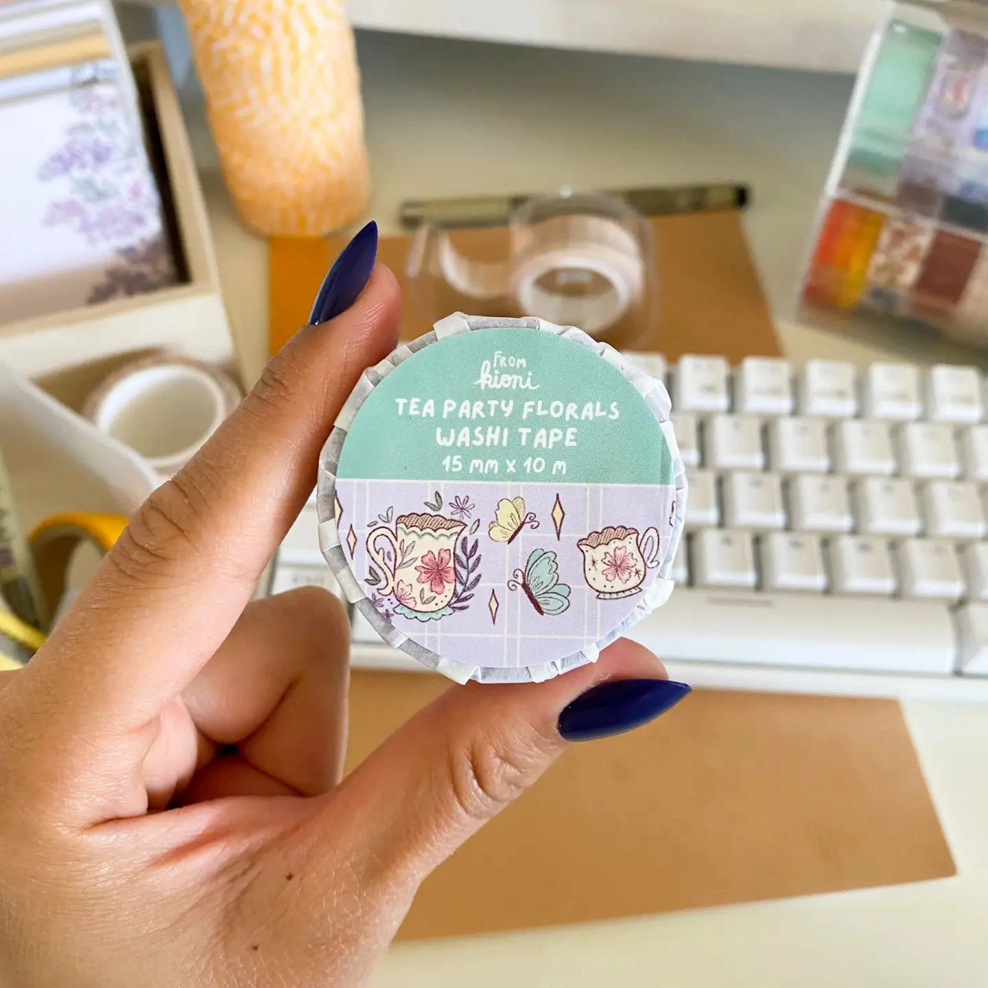 Tea Party Florals Washi Tape soft everyday