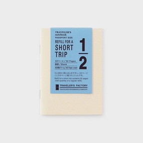 giant refillable Traveler'S Factory Partner Shop Passport Size St Paper Notebook- Cream
