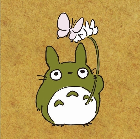 Totoro Butterfly Mini Rubber Stamp classic