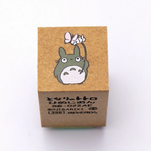 narrow steel Totoro Butterfly Mini Rubber Stamp