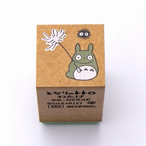 top Totoro, Soot Sprite & Dandelion Rubber Stamp