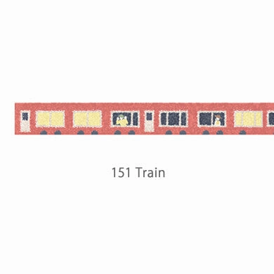deluxe organic Train Washi Tape