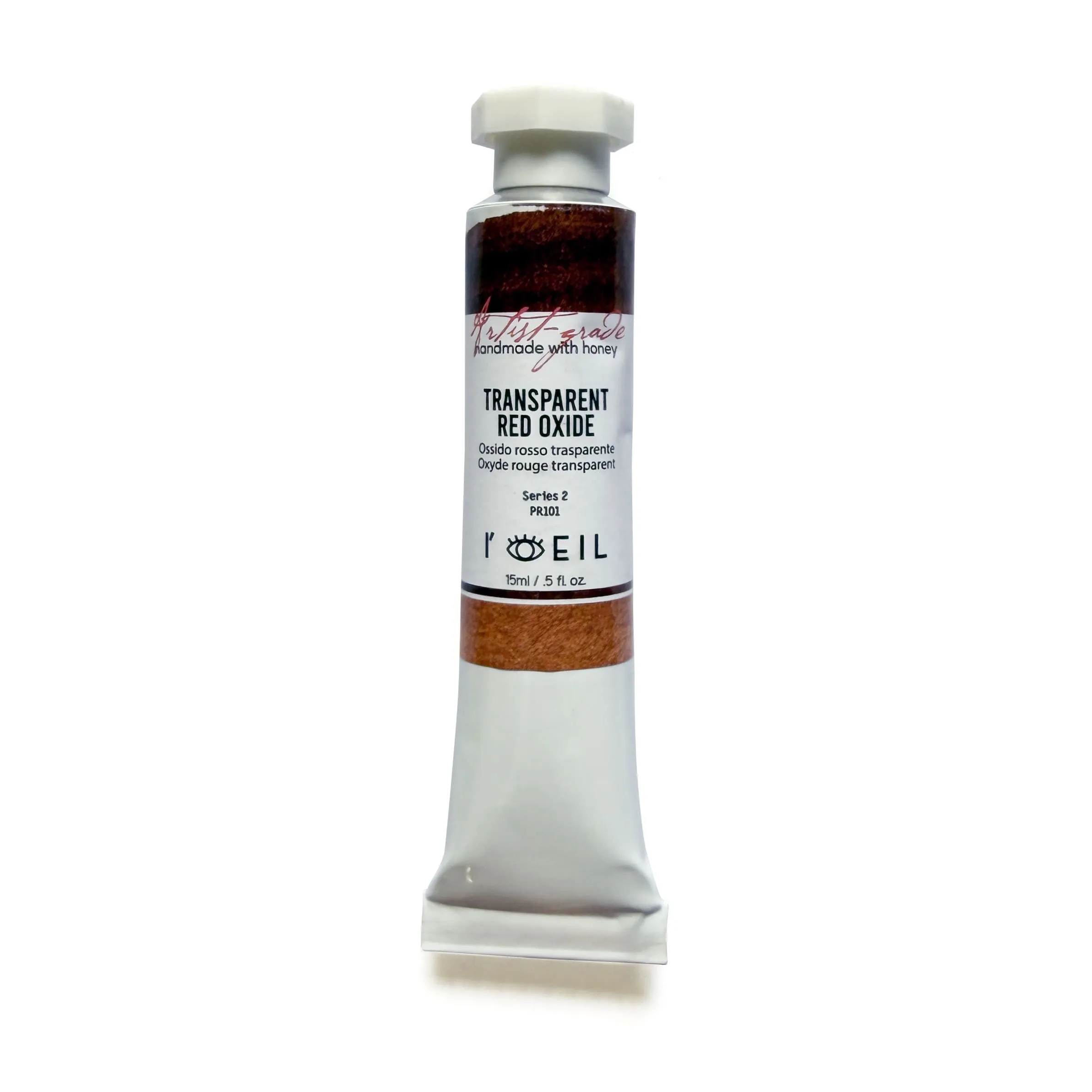 economical Transparent Red Oxide Pr101 - Artist Grade Handmade Honey Based Watercolor Tube 15Ml