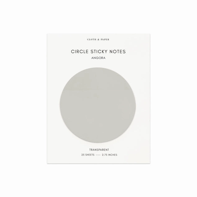 Transparent Circle Sticky Notes | Angora wooden